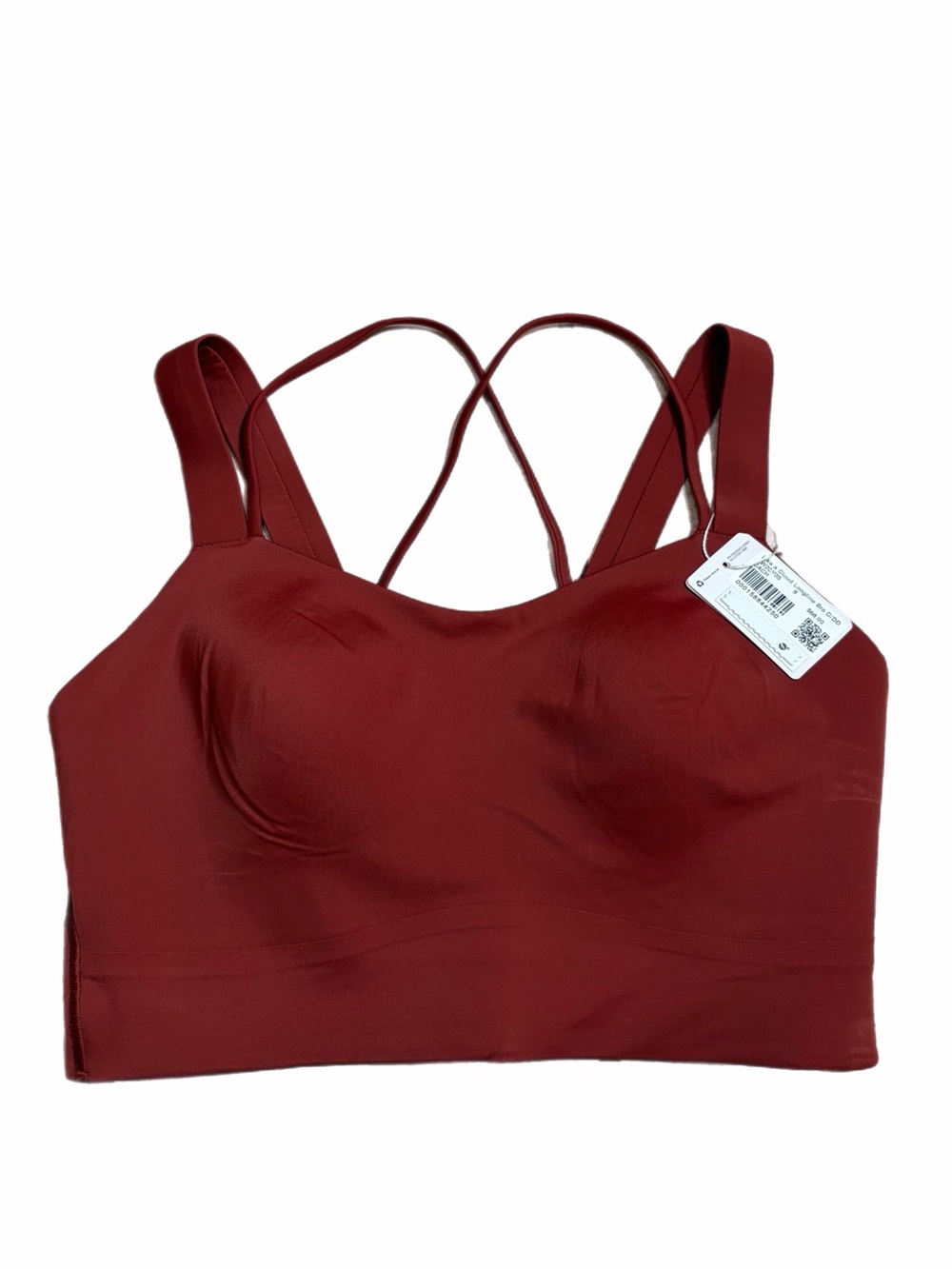 NWT Lululemon Like a Cloud Longline Bra *D/DD Cup (Cranberry Charm) Size 8